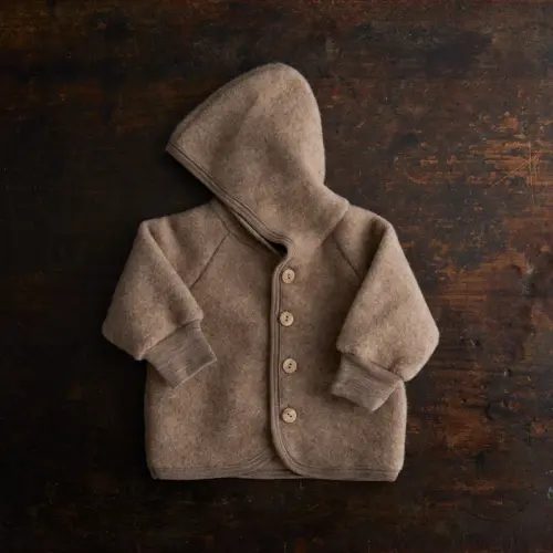 Tinker Baby & Kids Jacket - Merino Wool Fleece - Driftwood 6-12 months