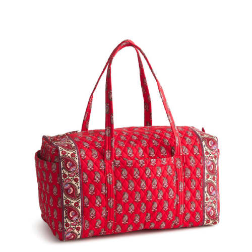 Large Original Duffel Bag - Flowering Paisley Goji Berry
