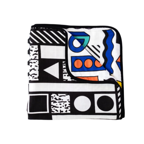 Etta Loves X Walala Studio Muslin Blanket - Reversible Newborn To 4 Months / 5+ Months