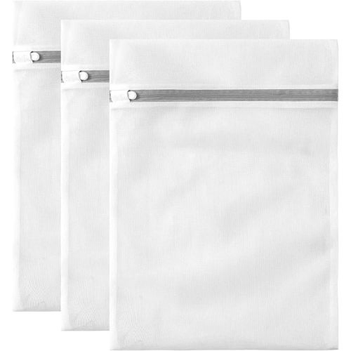 Mesh Bra Bags for Laundry(9 Pack) by MDSXO, White Lingerie Bags for Washing Delicates,Baby Laundry,Sock,Travel Storage[1XXL/2XL/3L/2M/2bra bags]