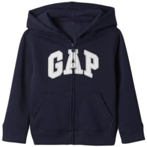 GAP Baby Boys' Playtime Favorites Logo Full Zip Hoodie Hooded Sweatshirt