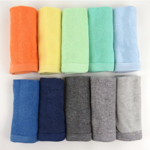 10-Pack Organic Cotton Baby-Terry Wash Cloths, Bright White | Honest Baby Clothing