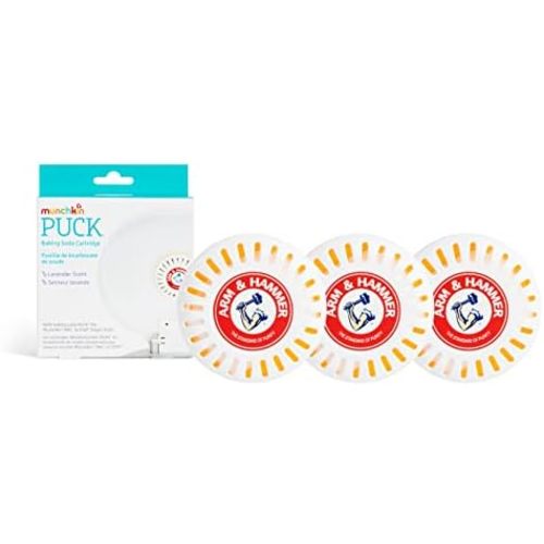 Munchkin Arm & Hammer Puck Diaper Pail Deodorizer, Lavender, 3 Count
