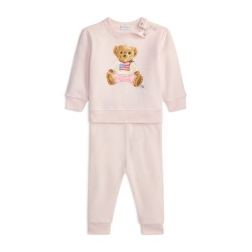 Girls' Polo Bear Fleece Sweatshirt & Pants Set - Baby