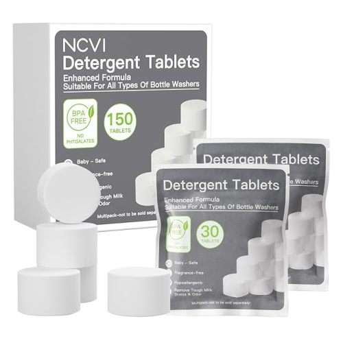 NCVI Detergent Washing Block Tablets, 150 PCS, Compatible with Momcozy