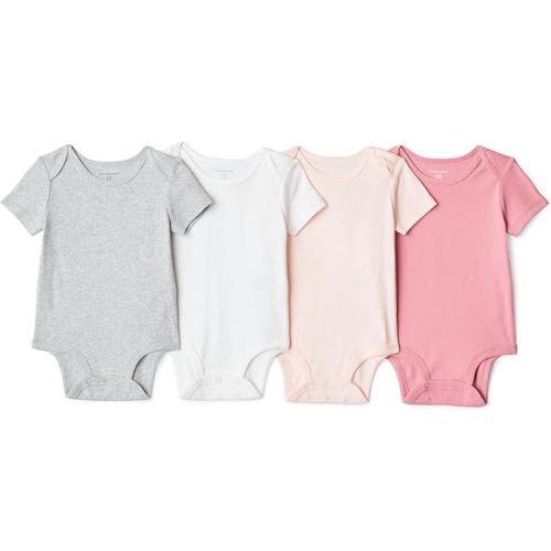 Amazon Essentials Unisex Babies' Short-Sleeve Bodysuits