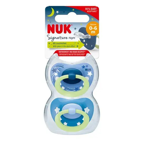 Nuk Soother Nights Size 1 - 2Pack | Baby Bunting AU