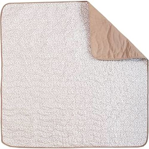 Toddlekind Portable Baby Mat, Organic Cotton 47" x 47, Portable, playpen mat, Travel, Indoor/Outdoor mat, for Babies/Toddlers, 0m+ (Earthen)