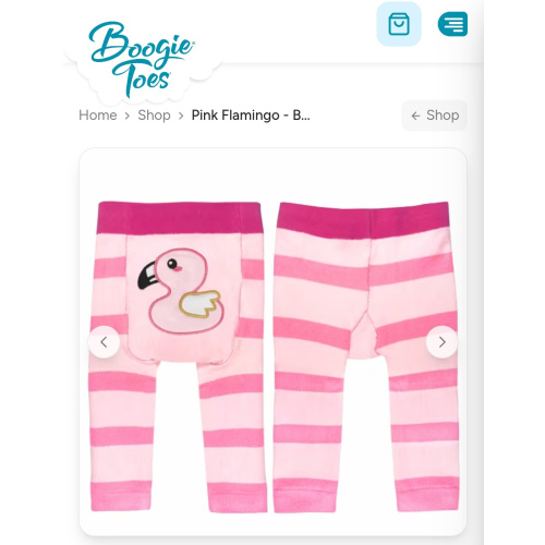 Pink Flamingo - Boogie Tights Baby Leggings | Boogie Toes