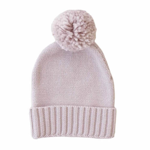 Knit Baby Pom Pom Beanie