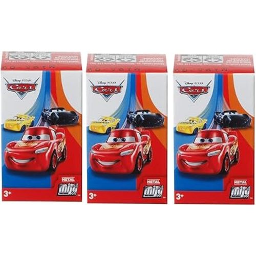 Pixar Disney Cars 3 Die-Cast Mini Racers Blind Boxes - Bundle of 3