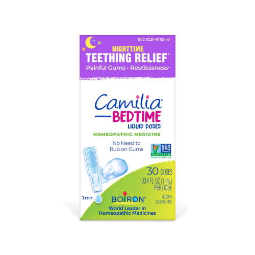 Boiron Camilia Bedtime Liquid Doses for Nighttime Teething Relief, - 30 Count