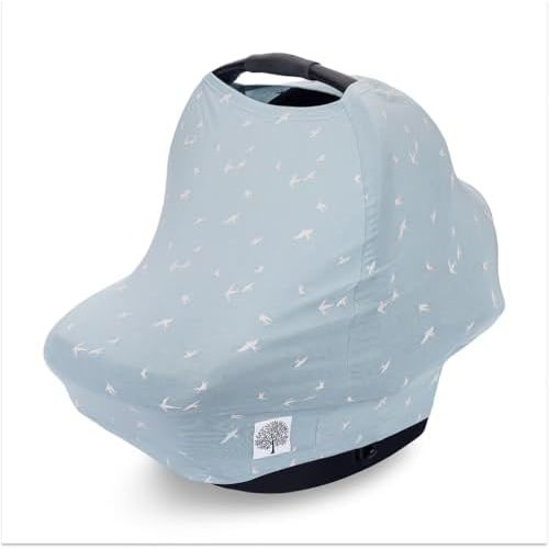 Parker Baby 4-in-1 Baby Car Seat Cover & Nursing Cover - Dove