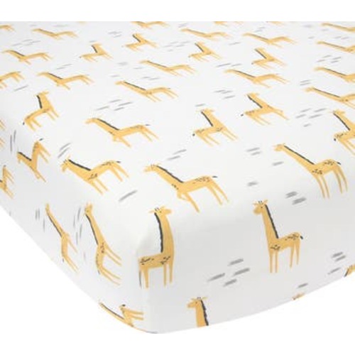 Signature Giraffe Organic Cotton Fitted Crib Sheet