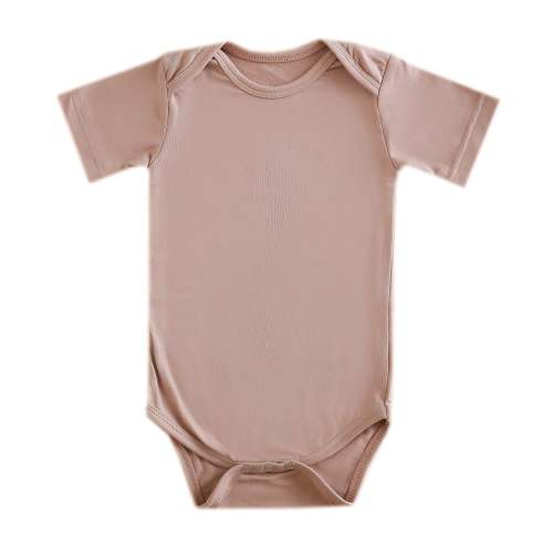 Short Sleeve Bodysuit - Pecan