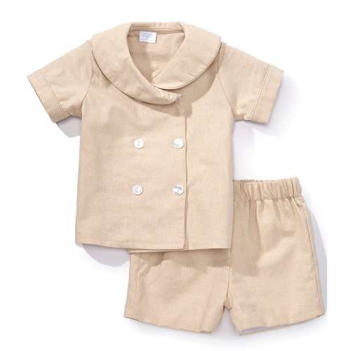 Edgehill Collection x Megan Karp Boys James Woven Sailor Top & Shorts Set