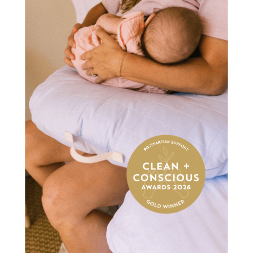 Feeding Pillow in Mist – Soft Organic Cotton – Bubnest Australia