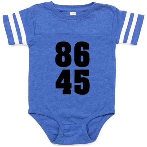 CafePress 86 45 Anti Trump Impeach Du Cute Infant Baby Football Bodysuit