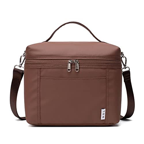 NOL Natural Organic Lifestyle Insulated Lunch Bags for Women Cooler Bag Lightweight Nylon Waterproof Lunch Box For Work