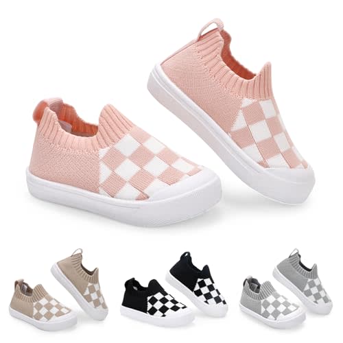 Mesh Toddler Shoes,Baby Sneakers Girls Boys, Baby Sock Shoe,Slip-On Baby Walking Shoes,Breathable Toddler Tennis Shoes,Baby Non-Slip Breathable Slippers with Soft Rubber Soles 6 9 12 18 24 Months