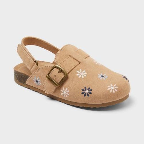 Toddler Girls' Kimora Embroidered Clogs - Cat & Jack™ Tan 9T