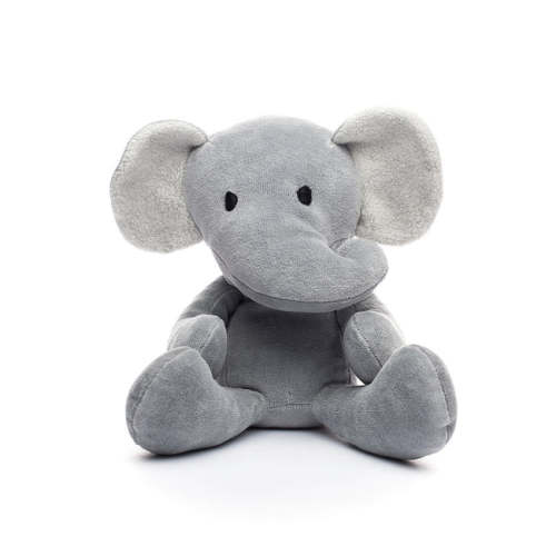 Organic Elephant 12” | Elephant Stuffed Animal | Grey Plush Elephant&nbsp;– Bears for Humanity