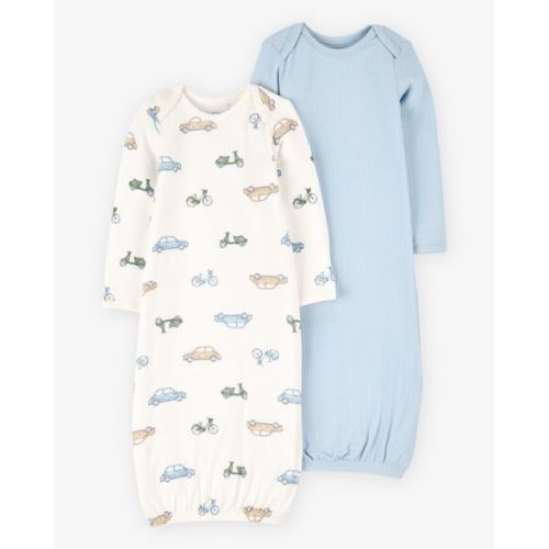 Baby Boy 2-Pack PurelySoft Sleeper Gowns - Blue - Carter's | Carter's