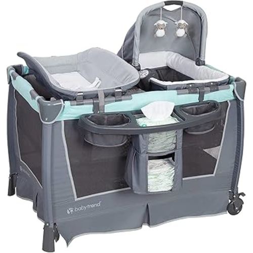 Baby Trend Retreat Nursery Center® Playard, Hint of Mint