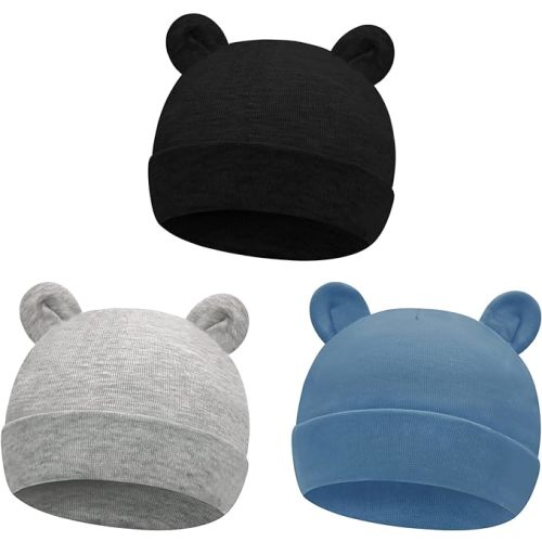 Sarfel Newborn Baby Boy Hats Cotton Baby Beanie Hospital Girl Hat Infant 0-6 Months Unisex