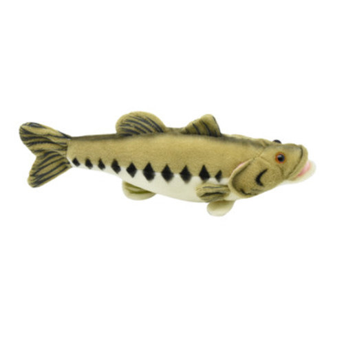 Largemouth Bass, Big mouth, Bucketmouth, Fish, Realistic, Lifelike, Stuffed, Soft, Toy, Educational, Animal, Kids, Gift, Very Nice Plush Animal 10" F4608 BB60