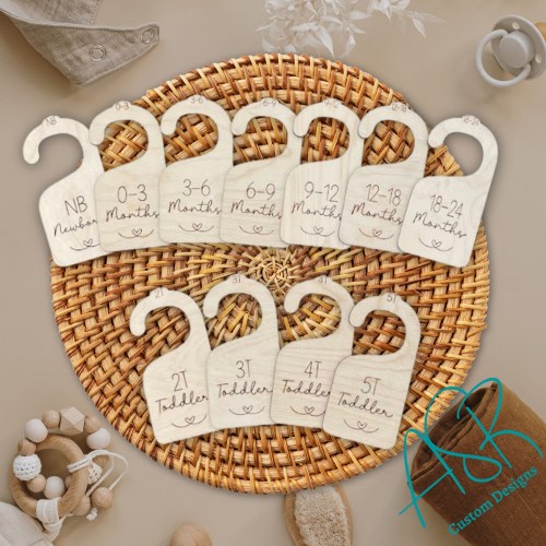 Baby Closet Divider, Baby Closet organization, Baby Shower Gift, Gift for new mom, Baby clothes divider, Toddler Closet Divider, Baby hanger