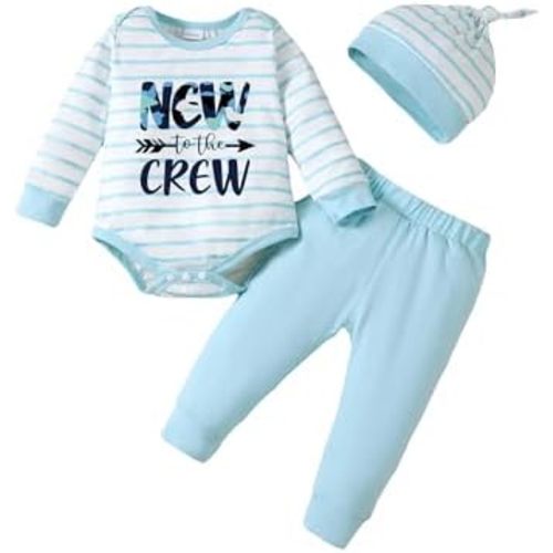 NZRVAWS Newborn Baby Boy Clothes Outfits Letter Prined Romper Pants Set Infant Baby Boy Clothing 0 3 6 9 12 18 Months