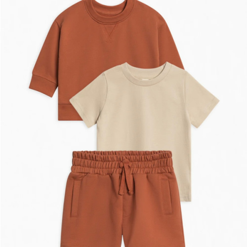 Organic 3 Piece French Terry Summer Bundle | Colored Organics