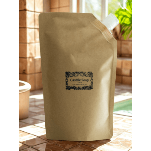 Natural Castile Soap| Organic Ingredients| Refill Pouch| 16.9oz