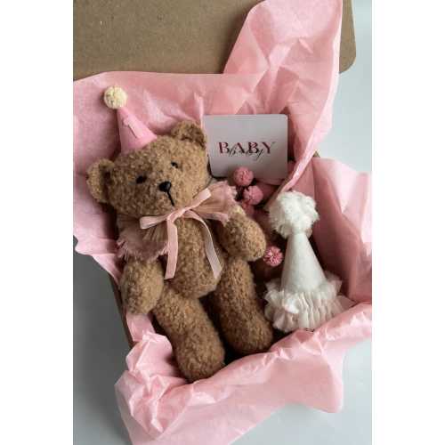 Teddy Boucle, Monthly Photo Prop, Baby Milestone Set with Numbers Hats