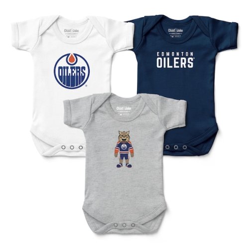 Infant Edmonton Oilers Chad & Jake Three-Pack Bodysuit Set