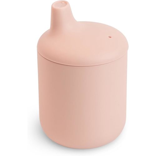 mushie 100% Silicone Baby Sippy Cup | 6 Months+ (Blush)