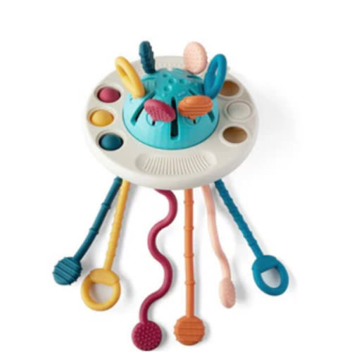 Montessori Toy Silicone UFO Pulling | Moonkie