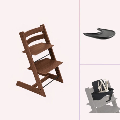Stokke Tripp Trapp Wooden Solids Highchair Bundle