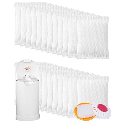 Diaper Pail Deodorizer Odor Absorber Compatible with Munchkin Arm and Hammer Diaper Pail, Lavender Scented Diaper Pail Odor Eliminator for Munchkin Nursery Fresheners, 24 Pack