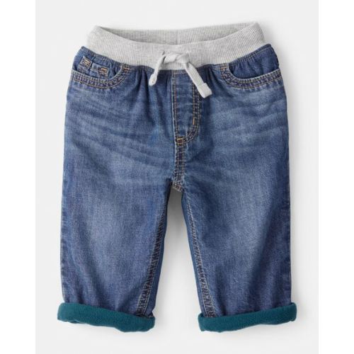Baby Boy Lined Medium Wash Straight Jeans - OshKosh B'gosh | Carter's