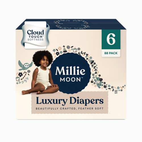 Millie Moon Luxury Diapers - Size 6, 88 Count