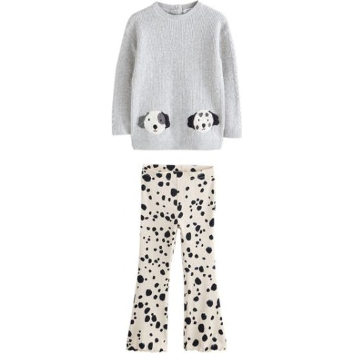 Kids' Graphic Sweater & Flare Leggings Set, 2-3Y