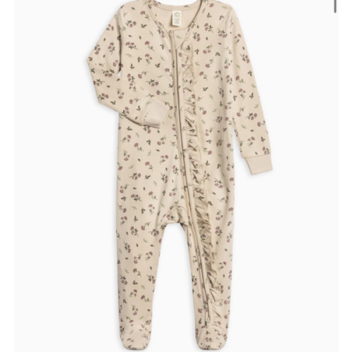 Neve Ruffle Zipper Footie