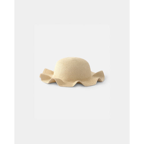 Baby Girl Straw Sun Hat - Tan | Carter's