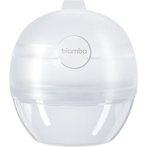 Silicone Breast Milk Collector - 2-in-1 Silicone Manual Breast Pump & Milk Collectors for Breastfeeding, Wearable & Hands-Free, Leak-Resistant & Quiet Suction, Adjustable Valve, Single Pack