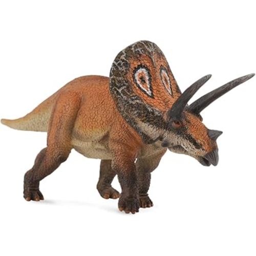 CollectA Prehistoric Life Torosaurus Dinosaur Toy Figure - Authentic Hand Painted Model