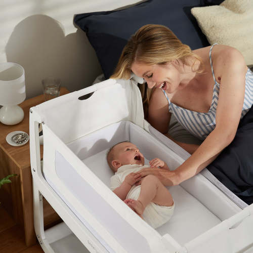 SnuzPod4 Bedside Bassinet White