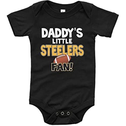 Baby's Daddy's Little Steelers Fan Bodysuit, Baby Steelers Fan