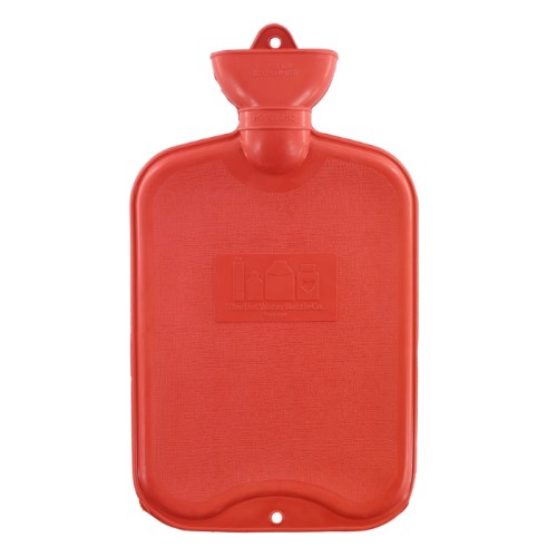 2 Litre Plain Sides Rubber Hot Water Bottle From The Hot Water Bottle Co.